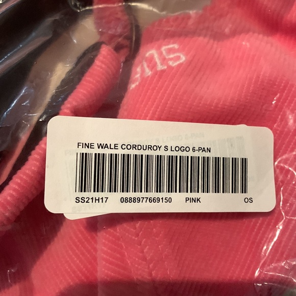 Supreme Wale ‘S’ 6-panel Pink - Picture 2 of 2